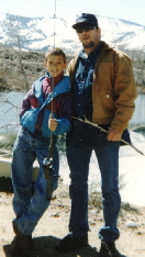 Kegge+Gordon -  1997 Dimitri Kegge and his father Bill Gordon  close up 3 800