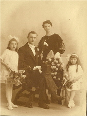 1922 Dirk Pieter Kegge & Jacomijna A. [Meintje] Fonteijn Trouwfoto