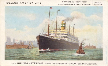 Gerritdina 1923 S.S. Nieuw Amsterdam